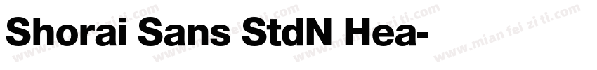 Shorai Sans StdN Hea字体转换